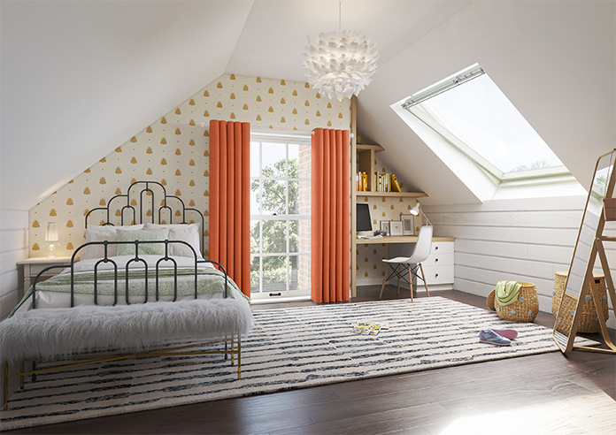 Carron, Tangerine - Made to Measure Curtains - Image 8